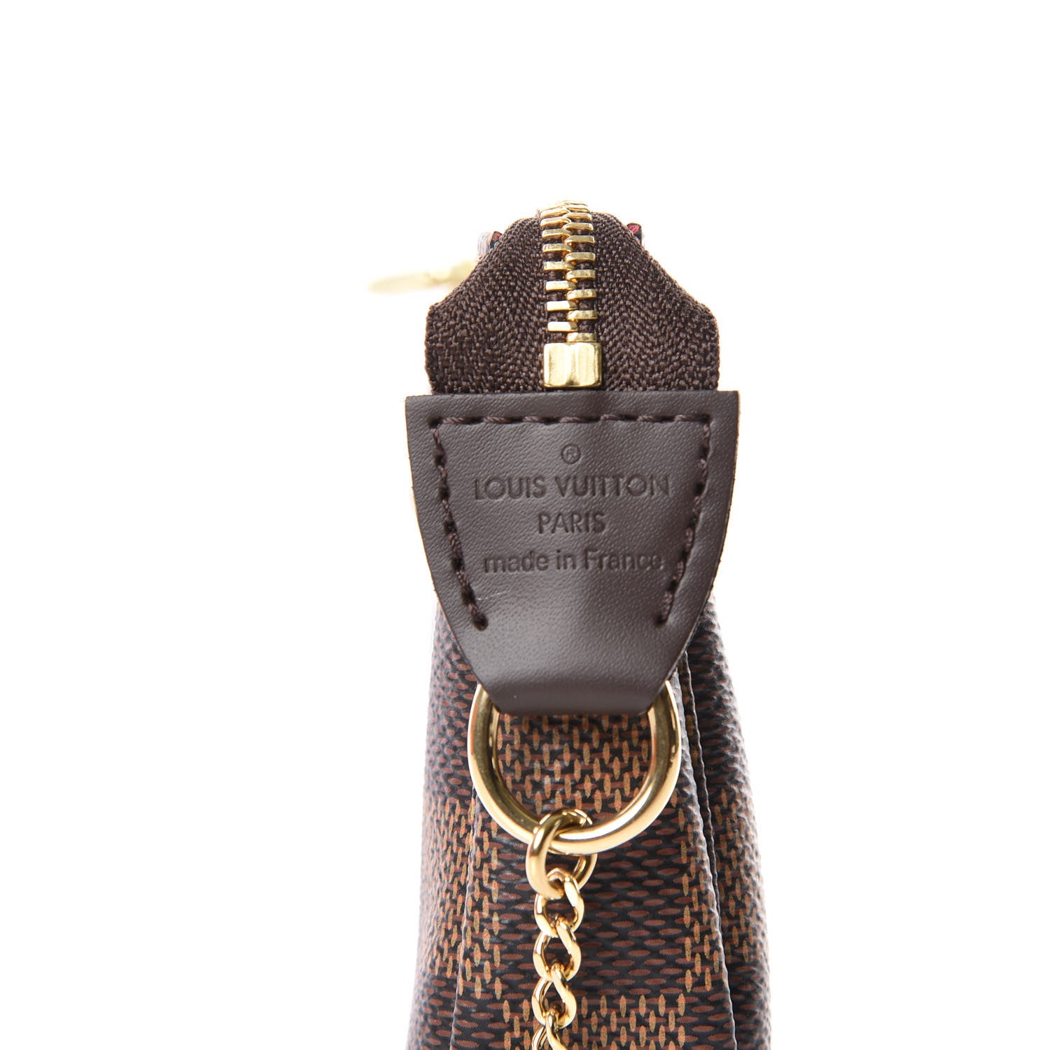 Louis Vuitton Damier Ebene Mini Pochette Accessories 7 of 9