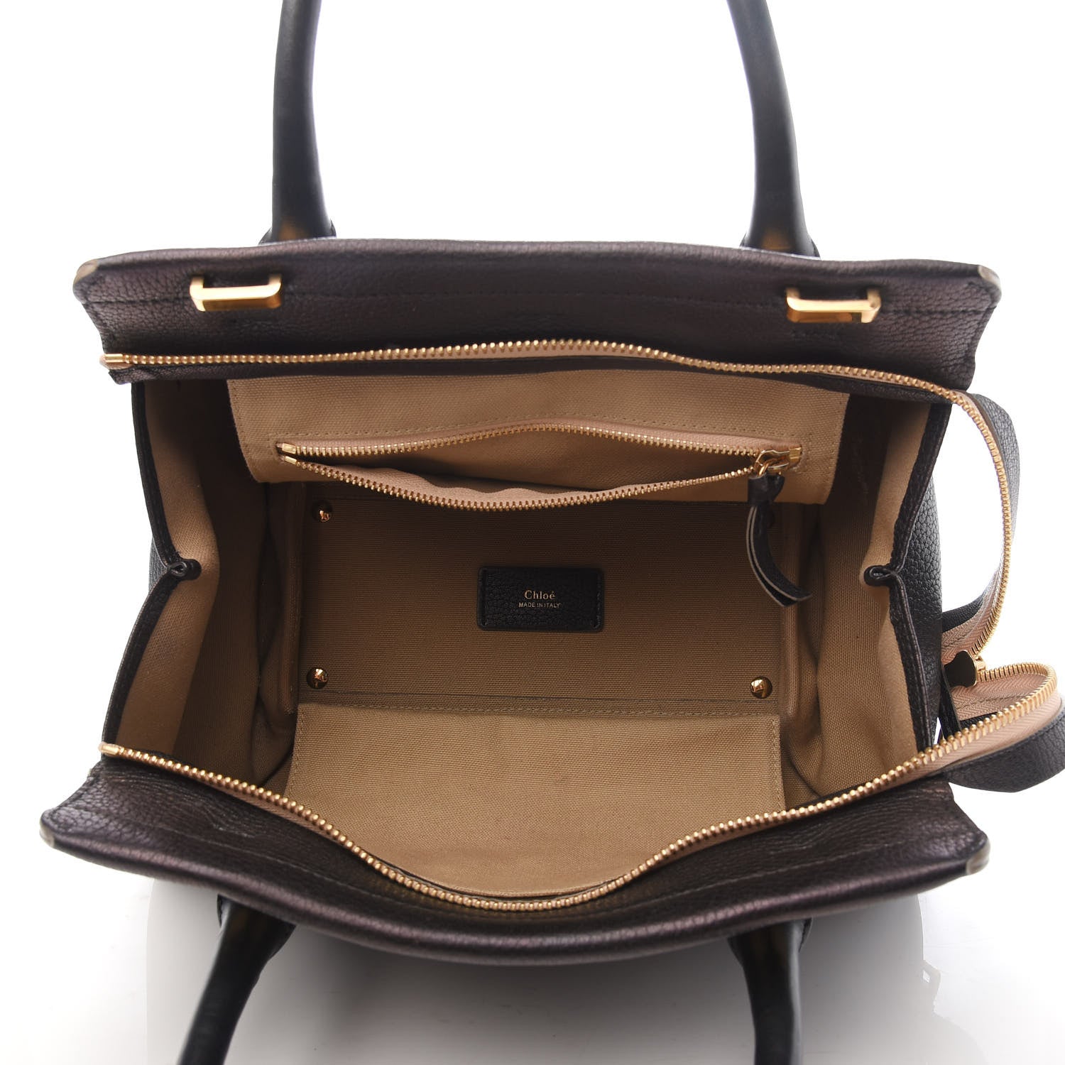 Chloe Calfskin Medium Everston Satchel Black 5 of 9