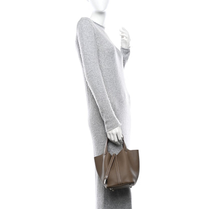 Hermes Taurillon Clemence Picotin Lock 18 PM Etoupe 2 of 10