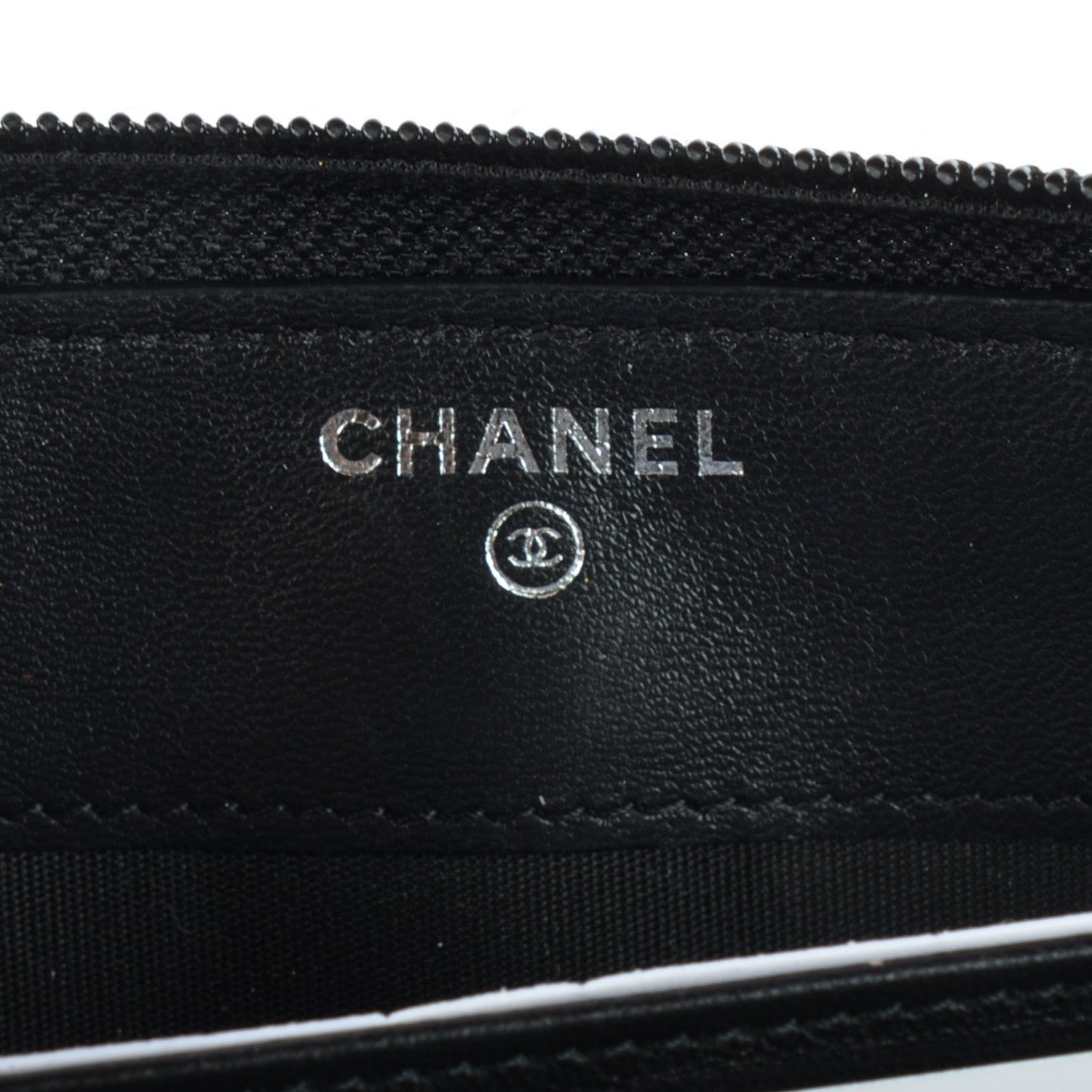 Chanel Lambskin Studded Paris Dallas Boy Zip Around Wallet Black 6 of 8