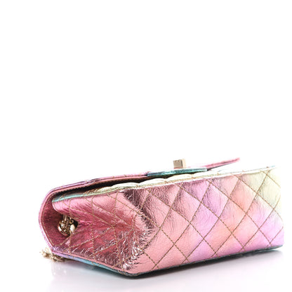 Chanel Metallic Goatskin Quilted Mini 2.55 Reissue Flap Multicolor 3 of 10