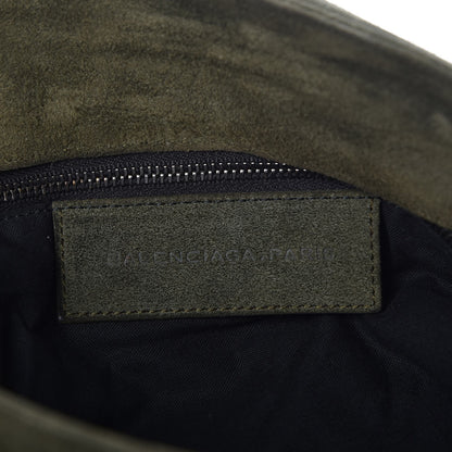 Balenciaga Suede Baby Daim Folk Messenger Green 6 of 10