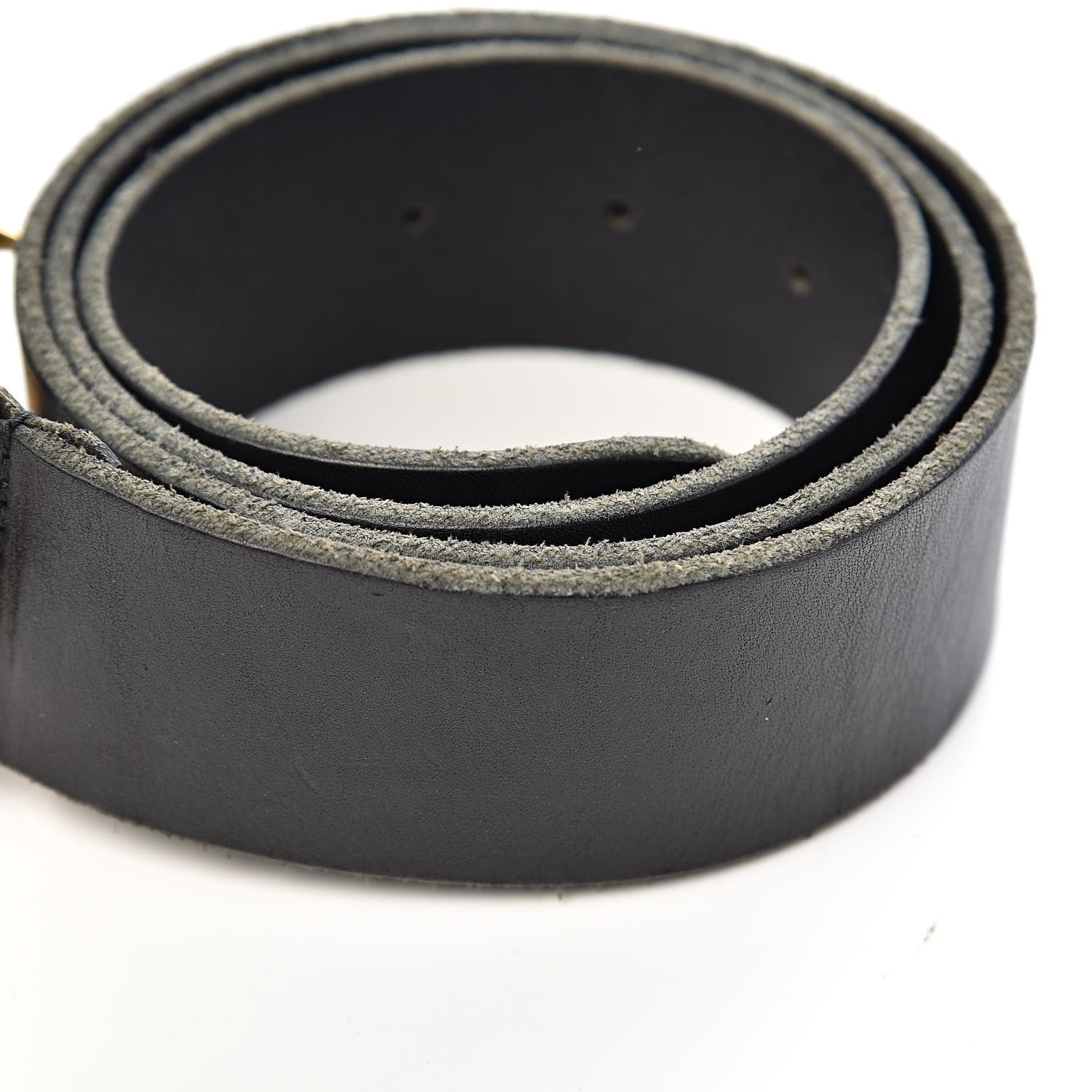 Gucci Faded Calfskin Double G 40mm Belt 85 34 Black 7 of 7