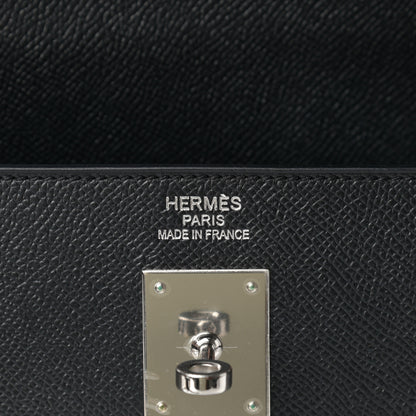 Hermes Epsom Kelly Sellier 40 Black 6 of 11