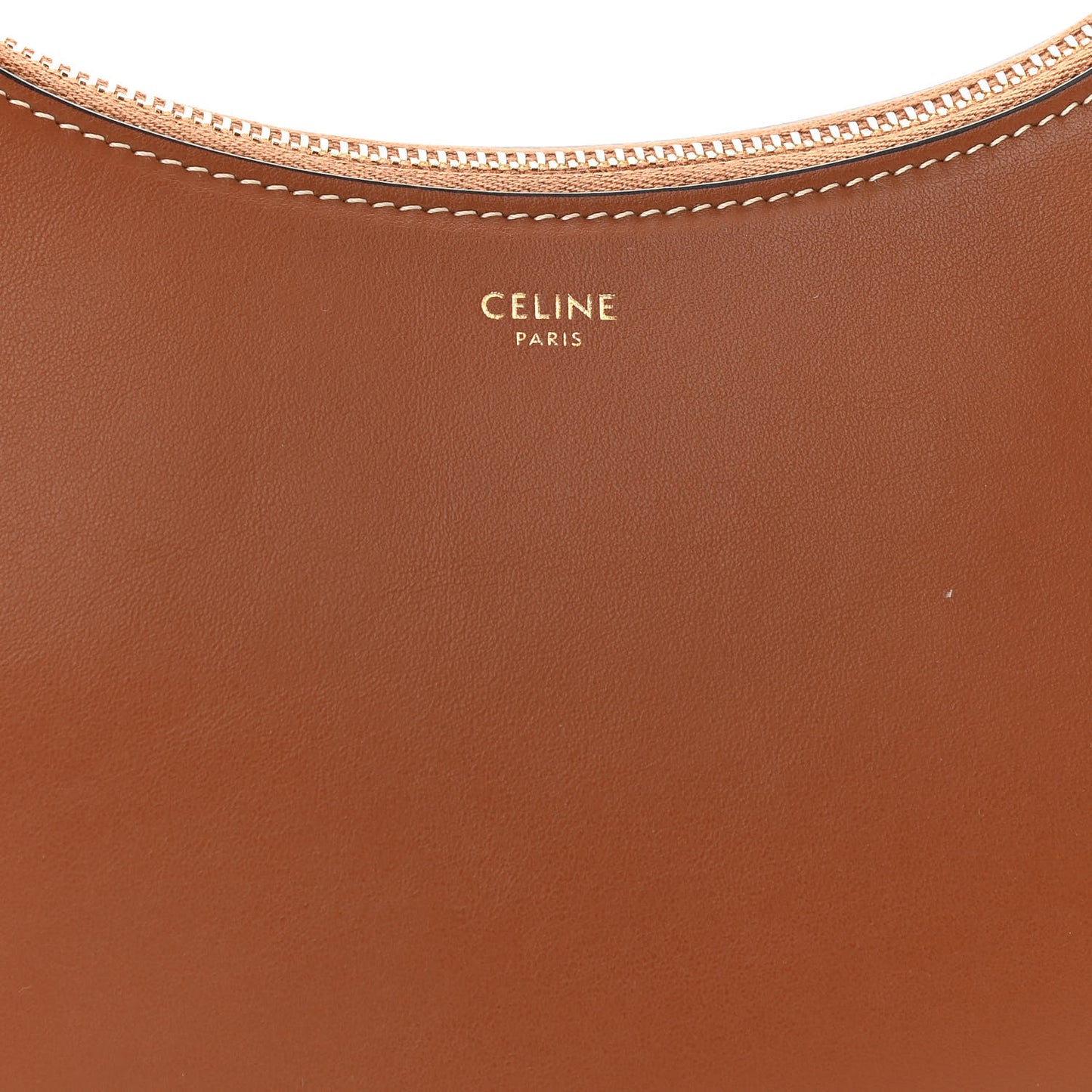 Smooth Calfskin Medium Strap Ava Shoulder Bag Tan