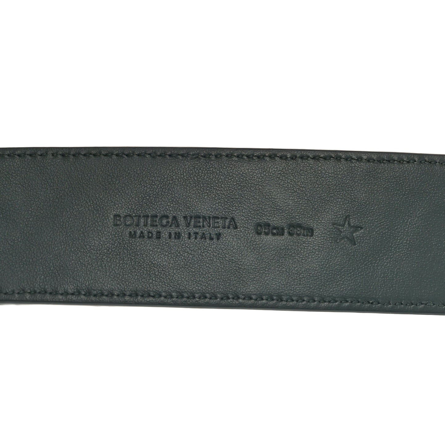 Nappa Intrecciato Belt 95 38 Slate