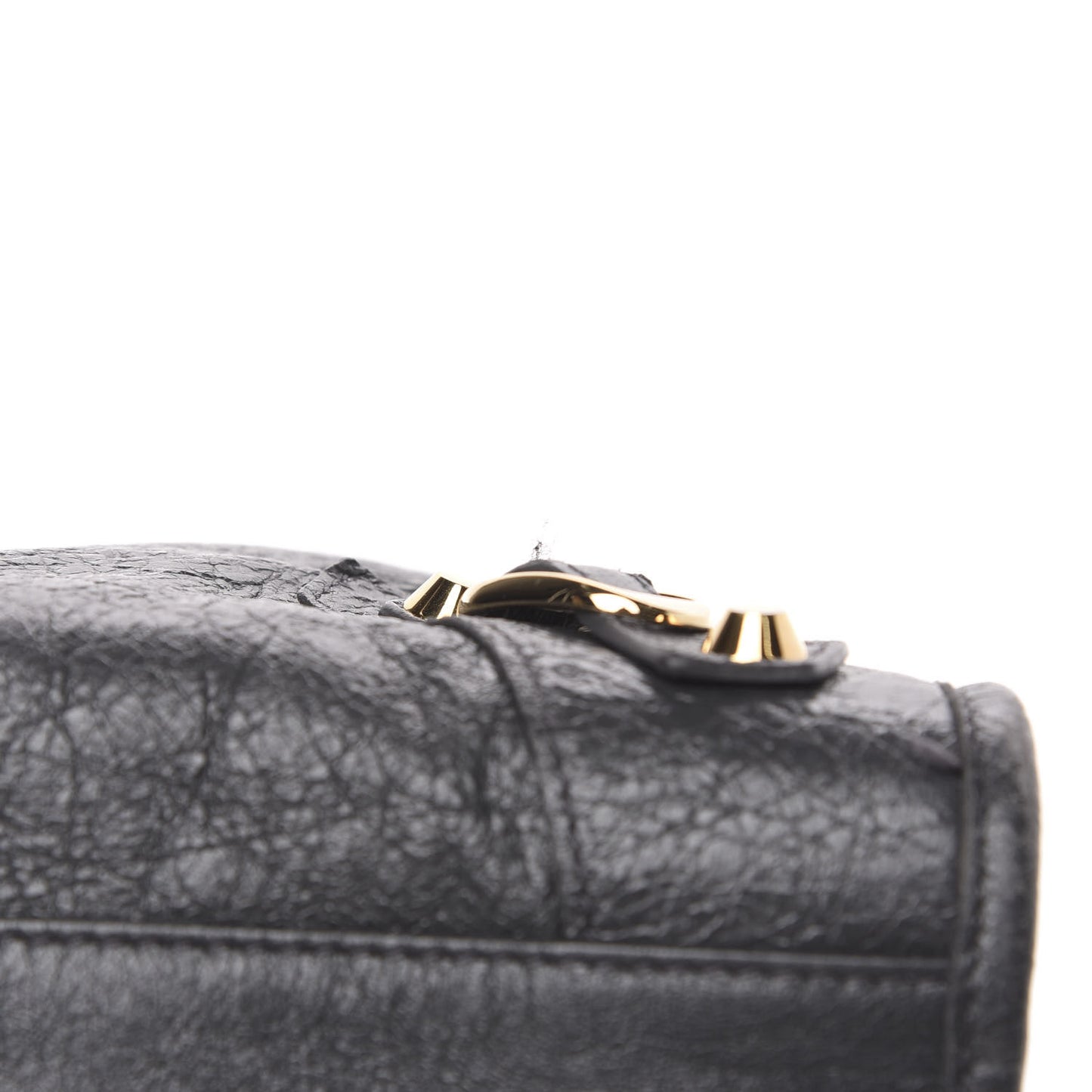 Agneau Classic Gold Hardware City Gris Fossile Anthracite