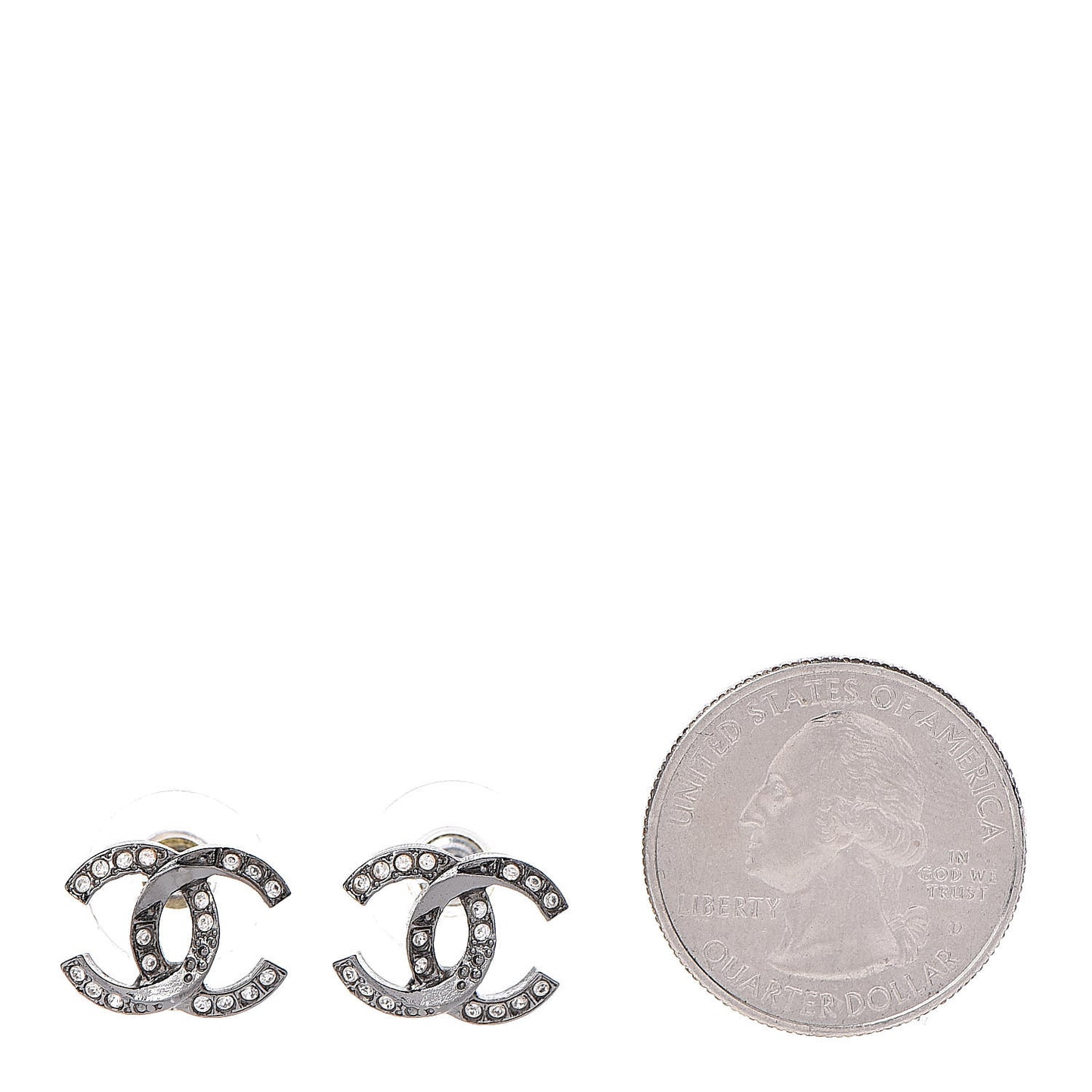 Ruthenium Crystal CC Earrings