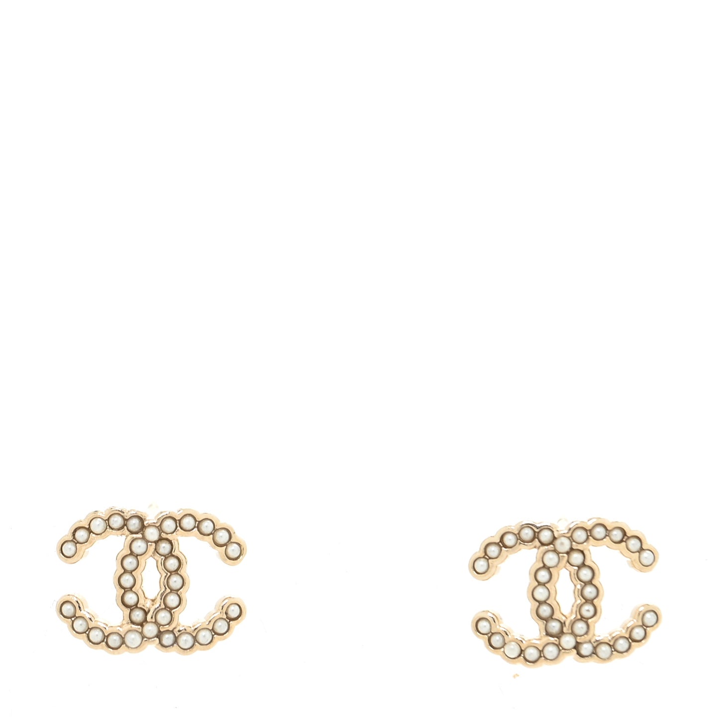 Pearl CC Earrings Gold