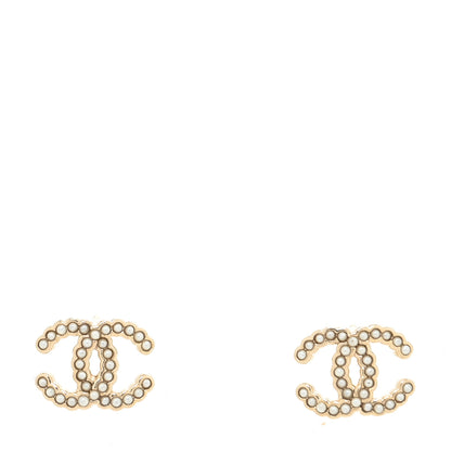 Chanel Pearl CC Earrings Gold 1 of 4
