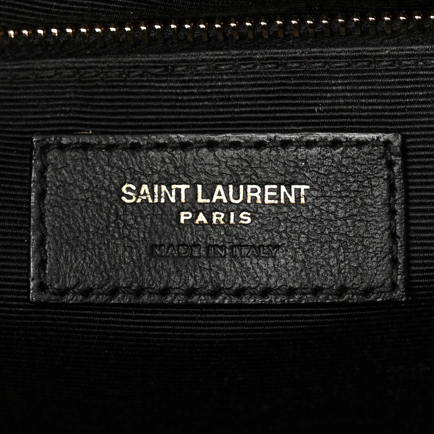 Grain De Poudre Textured Mixed Matelasse Large Triquilt Monogram Satchel Black