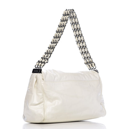 Chanel Calfskin Large Rock and Chain Flap White 3 of 15