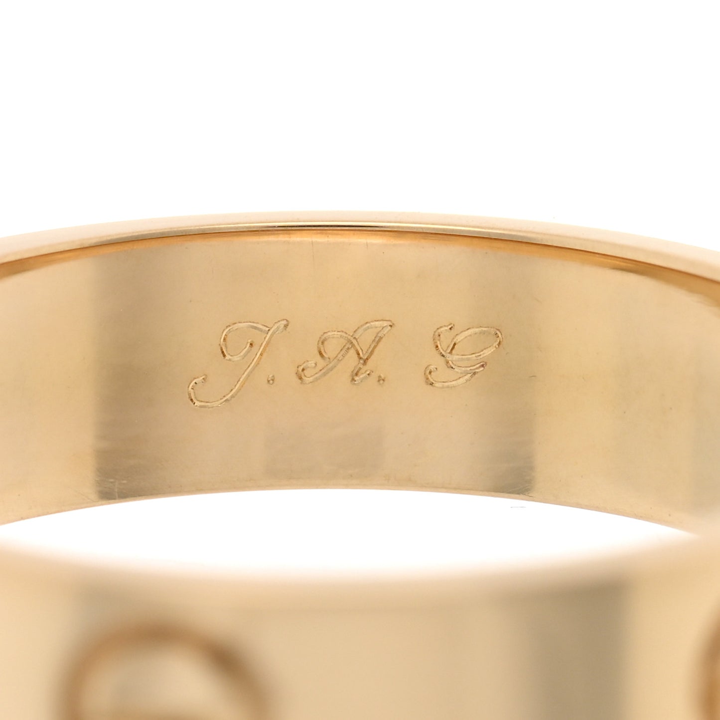 18K Yellow Gold 5.5mm LOVE Ring 64 10.75