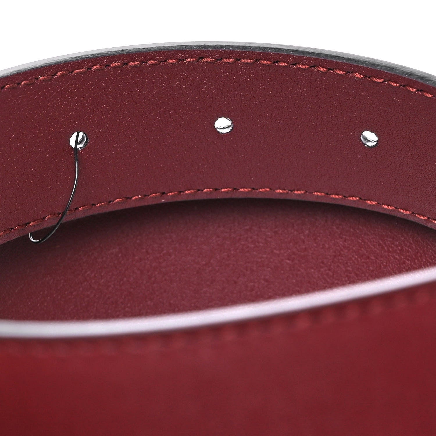 Gucci Calfskin Zumi 30mm Belt 85 34 Vintage Bordeaux 4 of 4