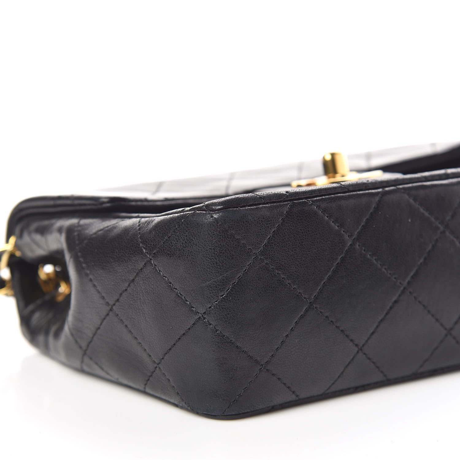 Chanel Lambskin Quilted Mini Square Flap Black 6 of 11