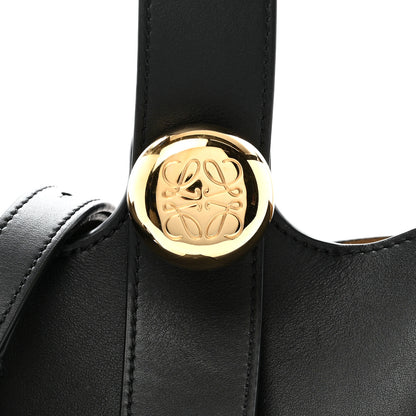 Loewe Smooth Calfskin Mini Pebble Bucket Bag Black 7 of 14
