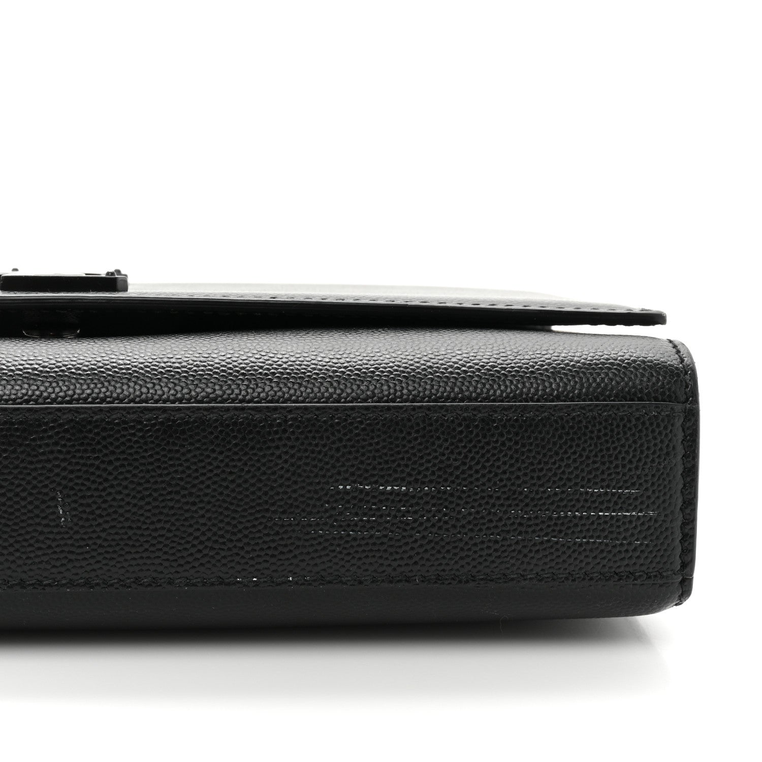 Saint Laurent Grain De Poudre Medium Classic Monogram Monochrome Kate Satchel Black 13 of 18