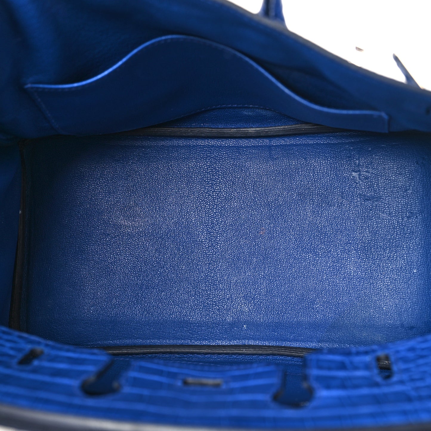 Togo Matte Alligator Birkin Touch 25 Bleu Royal