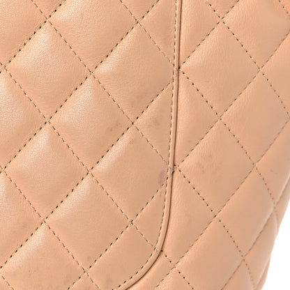 Chanel Calfskin Quilted Large Cambon Tote Beige Black 21 of 21