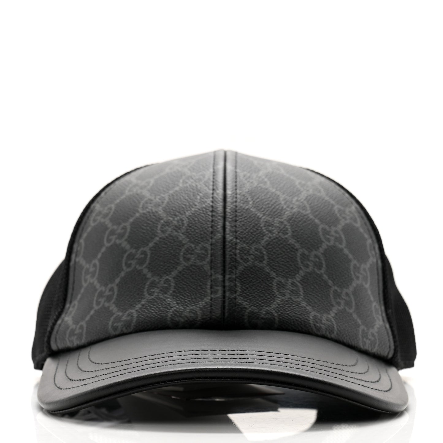 GG Supreme Monogram Baseball Hat M 58 Black