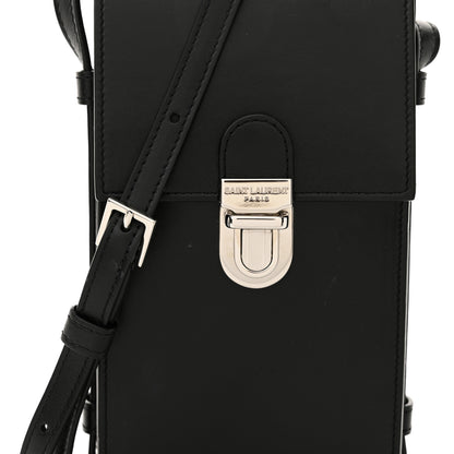 Saint Laurent Calfskin Phone Holder Crossbody Black 7 of 11