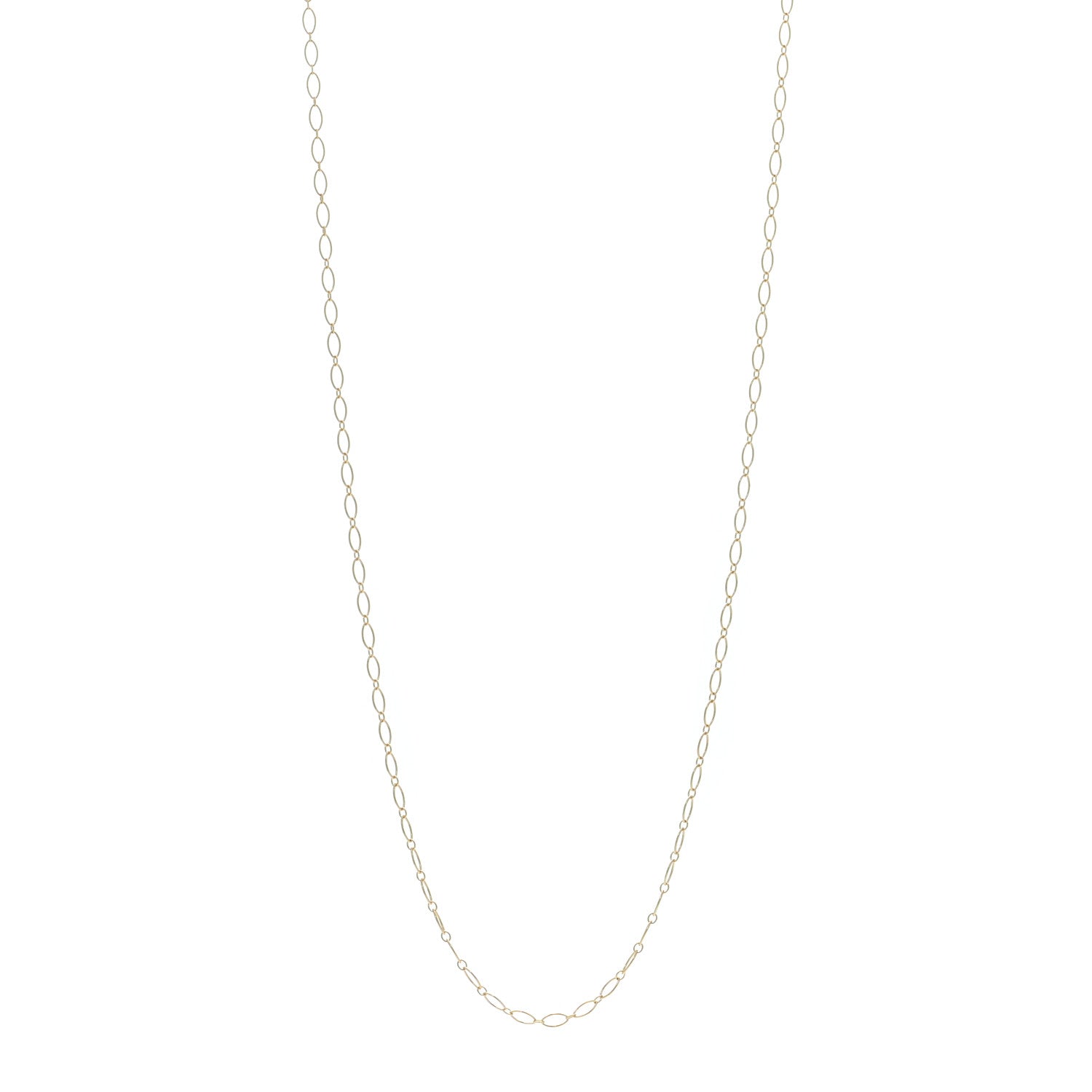Tiffany 18K Yellow Gold Oval Link Chain Necklace 24" 1 of 4
