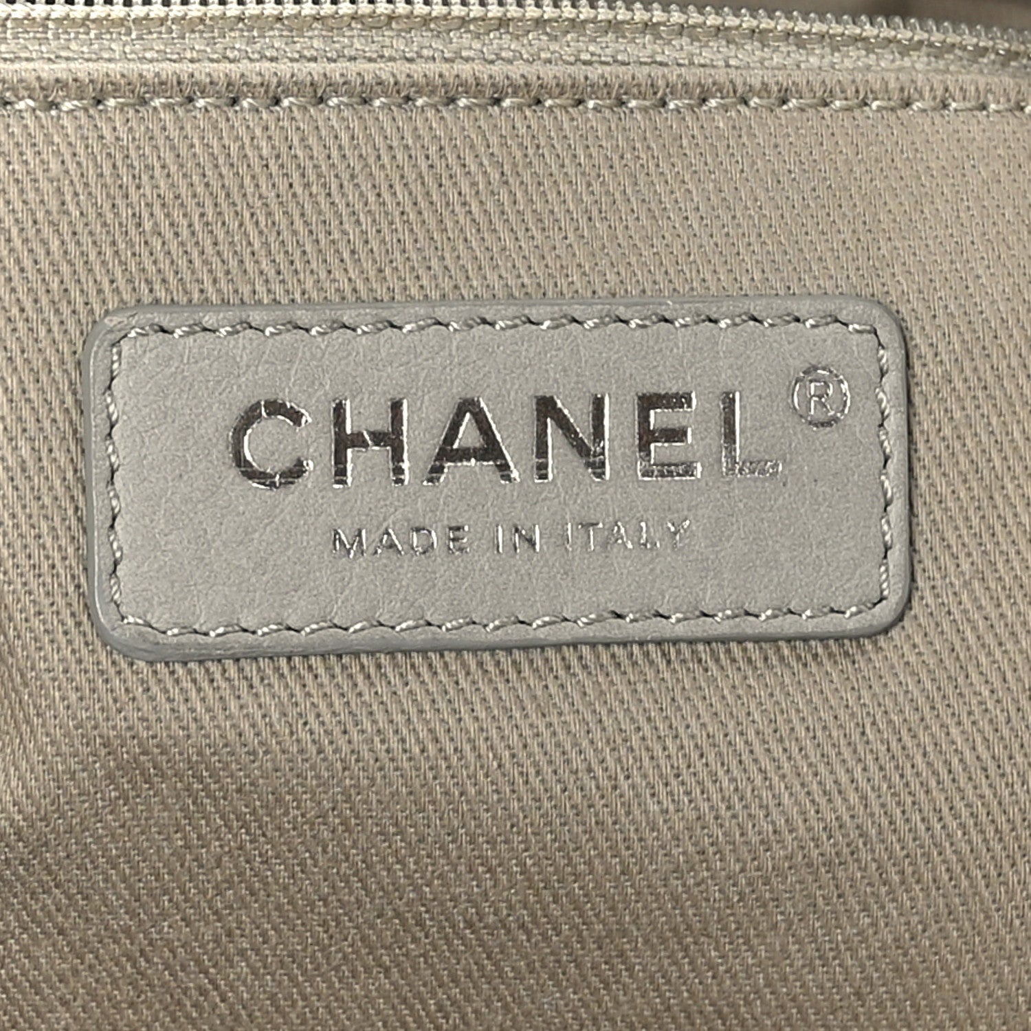 Chanel Mixed Fibers Small Deauville Tote Light Grey 8 of 10