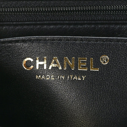 Chanel Lambskin Quilted Mini Top Handle Rectangular Flap Black 6 of 11