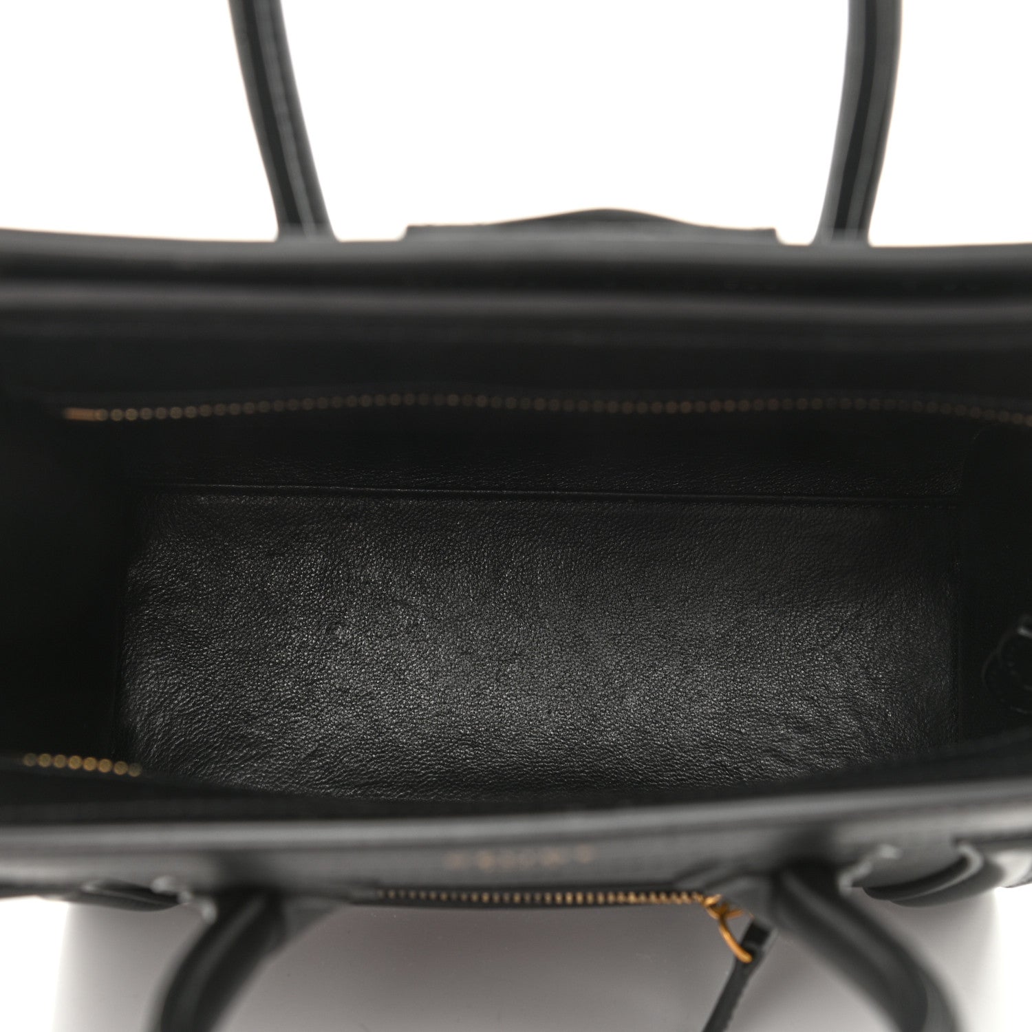 Celine Smooth Calfskin Nano Luggage Black 5 of 12
