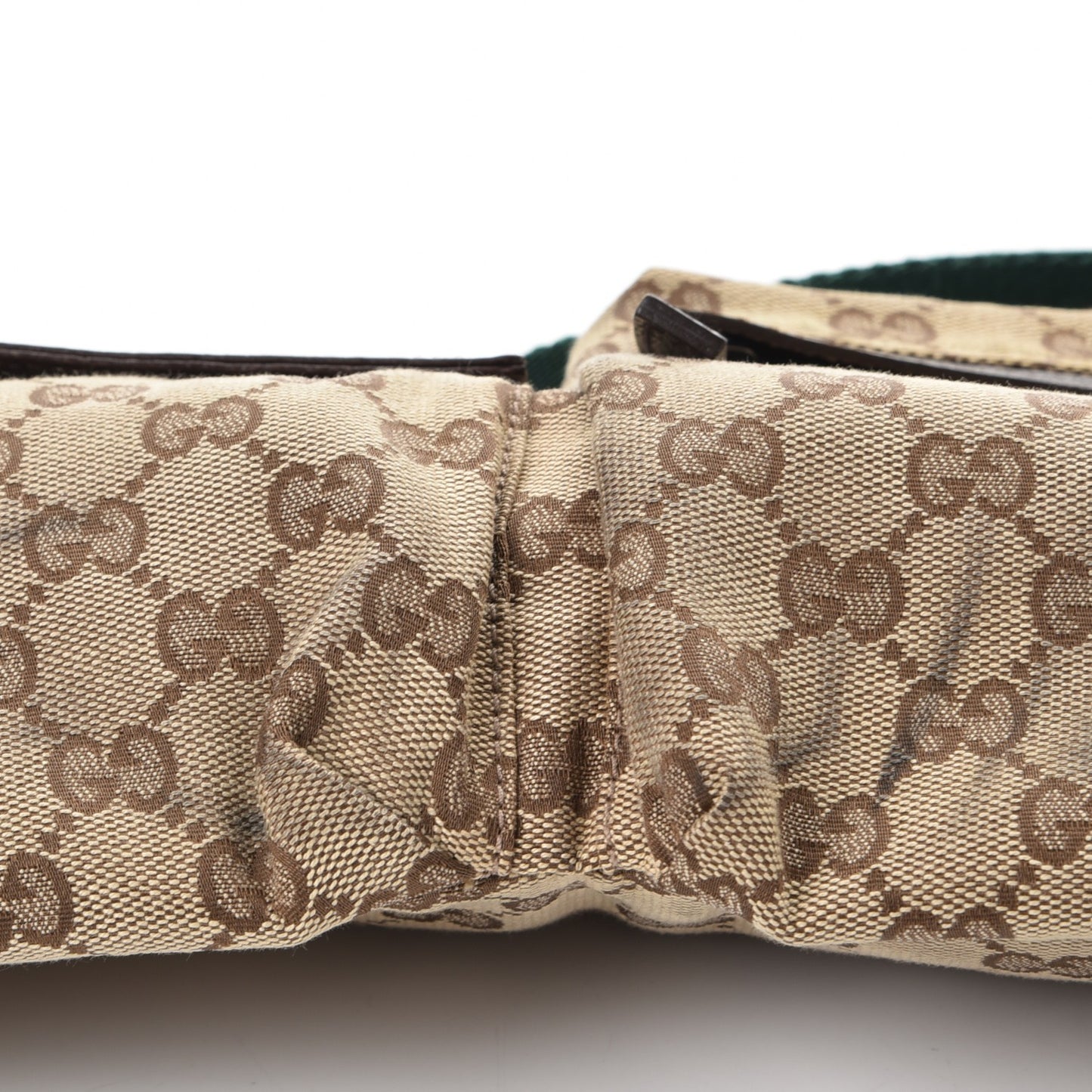 Monogram Web Belt Bag Dark Brown