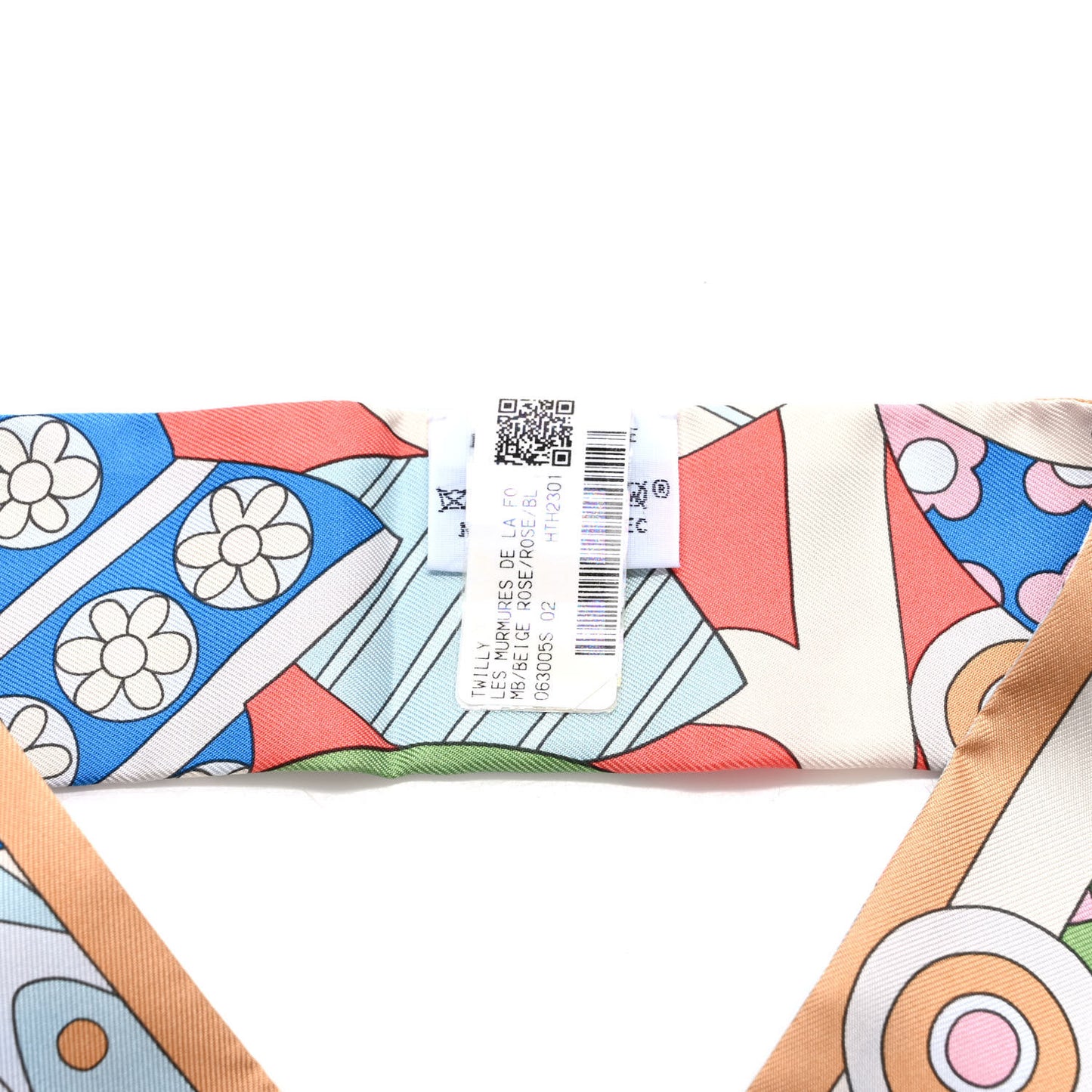 Silk Les Murmures De La Foret Twilly Beige Rose Bleu