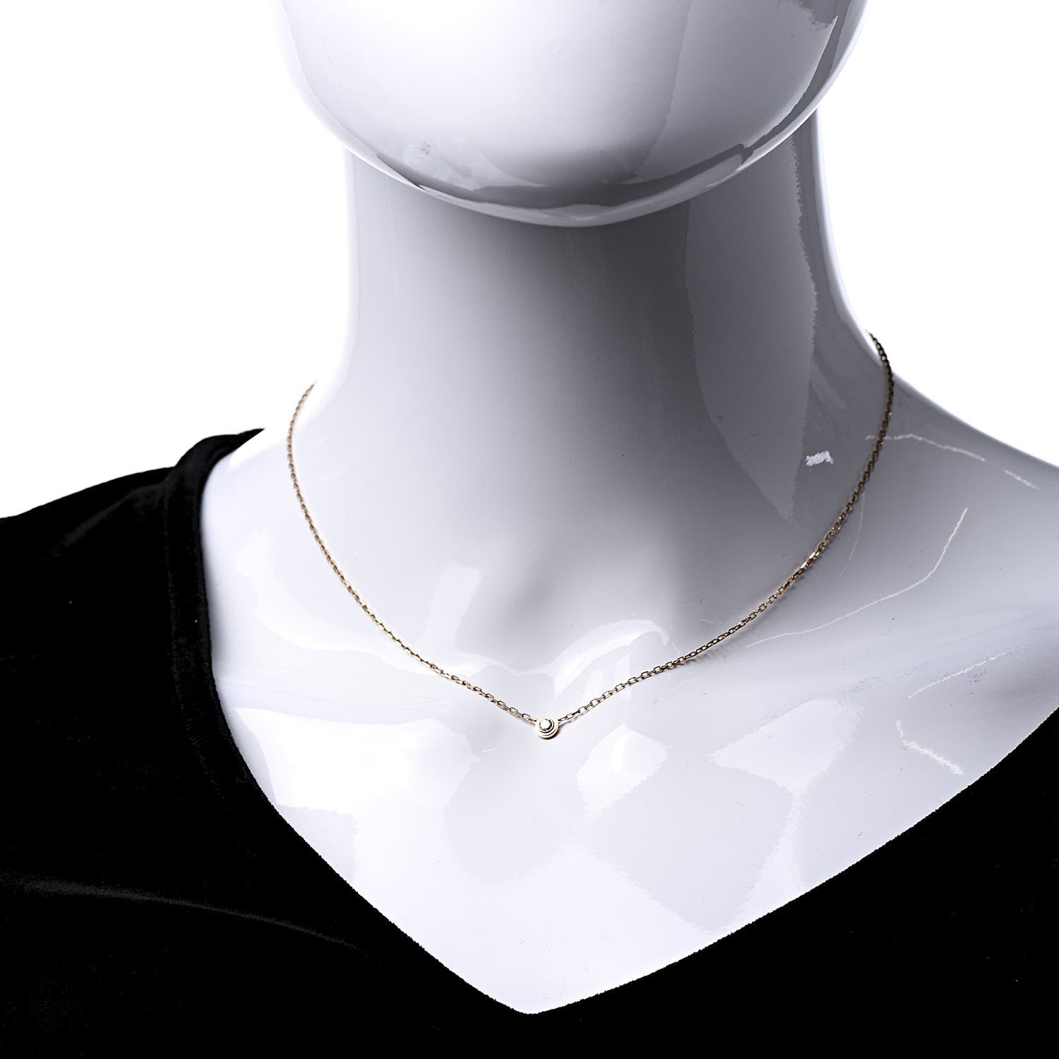 Cartier 18K Pink Gold Diamond SM D'Amour Pendant Necklace 2 of 6