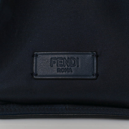 Fendi Nylon Vitello Elite Monster Eyes Tote Blue Scuro White Multicolor 9 of 19