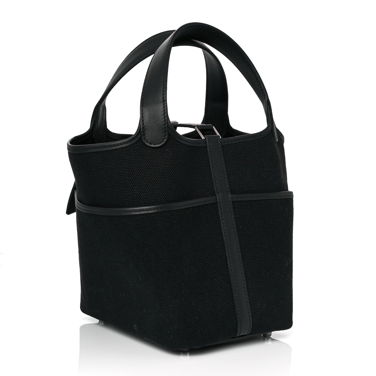Hermes Toile Goeland Swift Cargo Picotin Lock 18 Black 3 of 10
