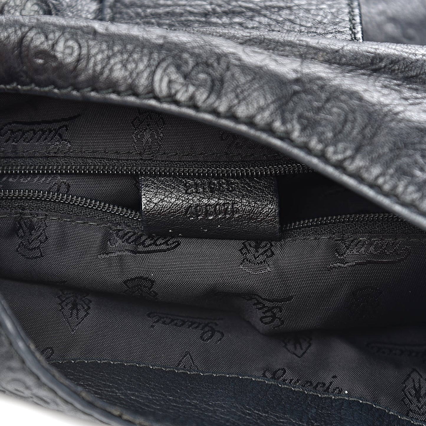 Guccissima Large New Ladies Web Hobo Black