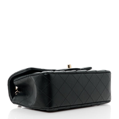Chanel Lambskin Quilted Mini Rectangular Flap Black 4 of 12