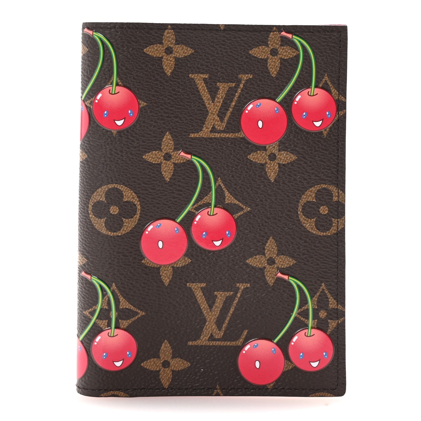 LV X TM Monogram Cerises Passport Cover