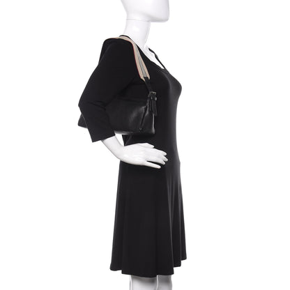 Burberry Soft Grain Calfskin Shoulder Bag Black 2 of 10
