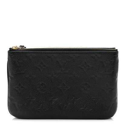 Louis Vuitton Empreinte Double Zip Pochette Black 1 of 7