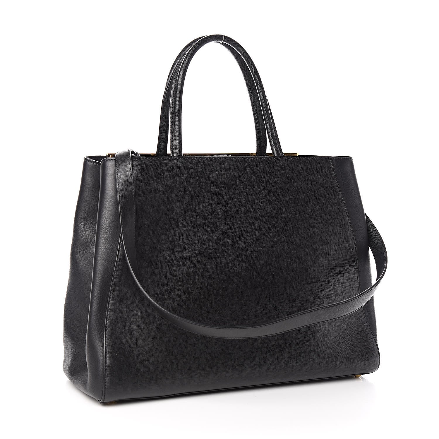 Fendi Vitello Elite Regular 2Jours Tote Black 3 of 12