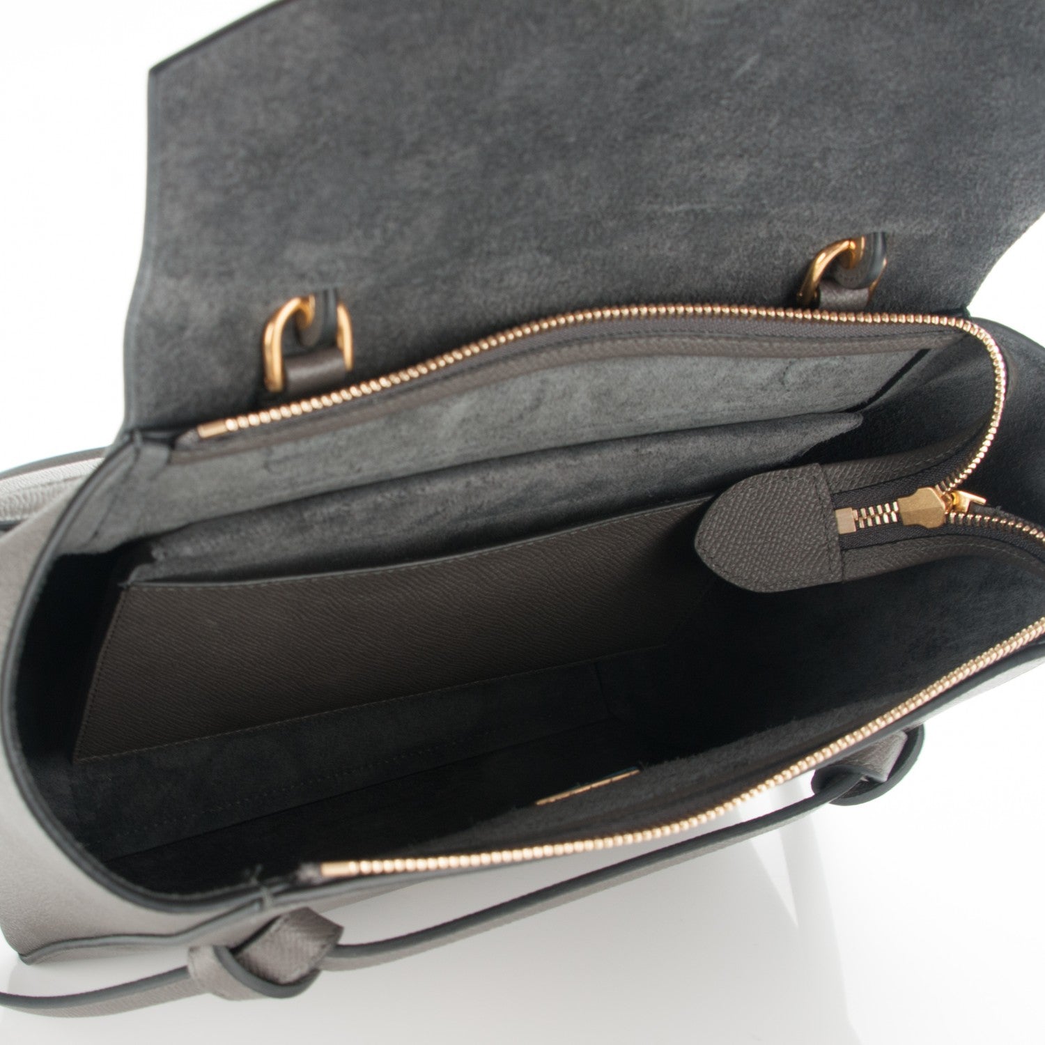 Celine Baby Grained Calfskin Micro Belt Bag Grey 5 of 7