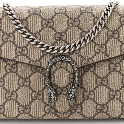 Gucci GG Supreme Monogram Mini Dionysus Chain Wallet Beige Taupe 9 of 12