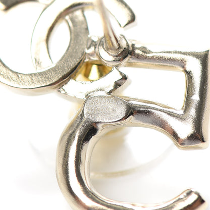 Chanel Crystal CC No 5 Earrings Gold 4 of 4