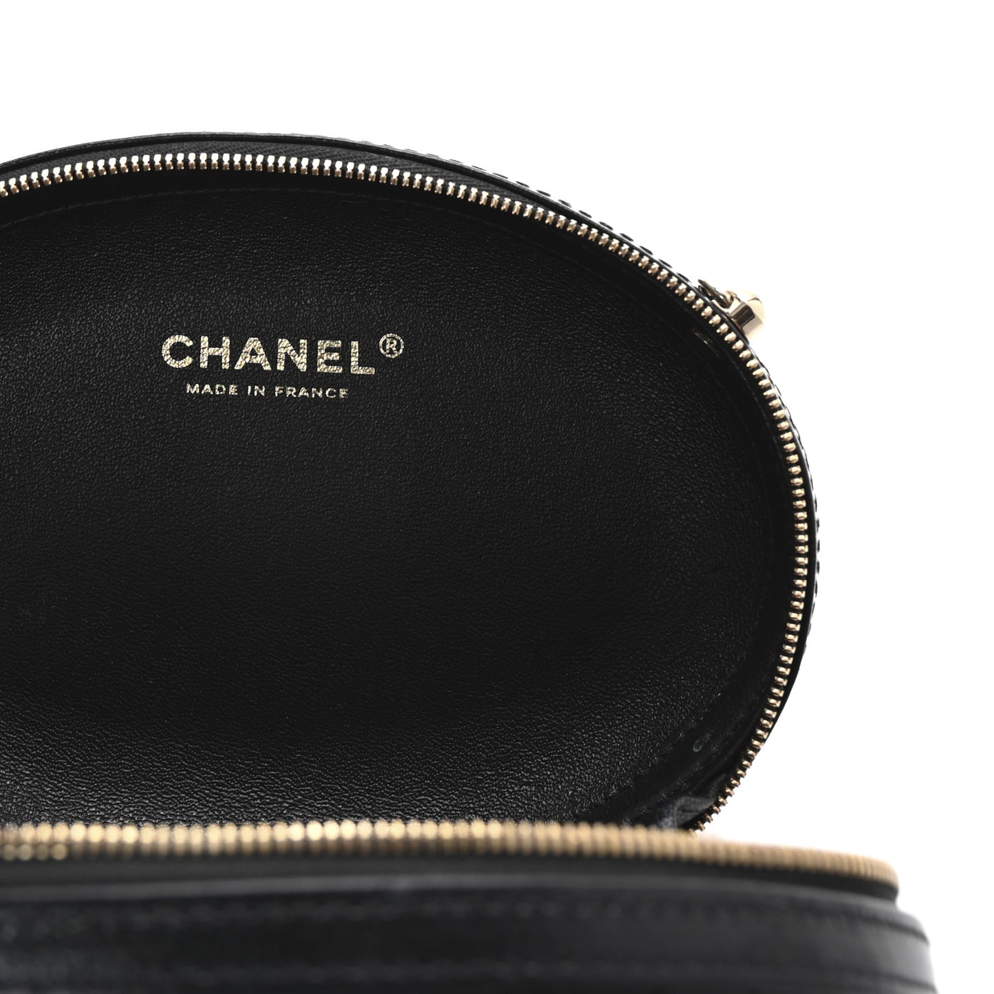 Calfskin Chevron Stitched Evening Bag Black