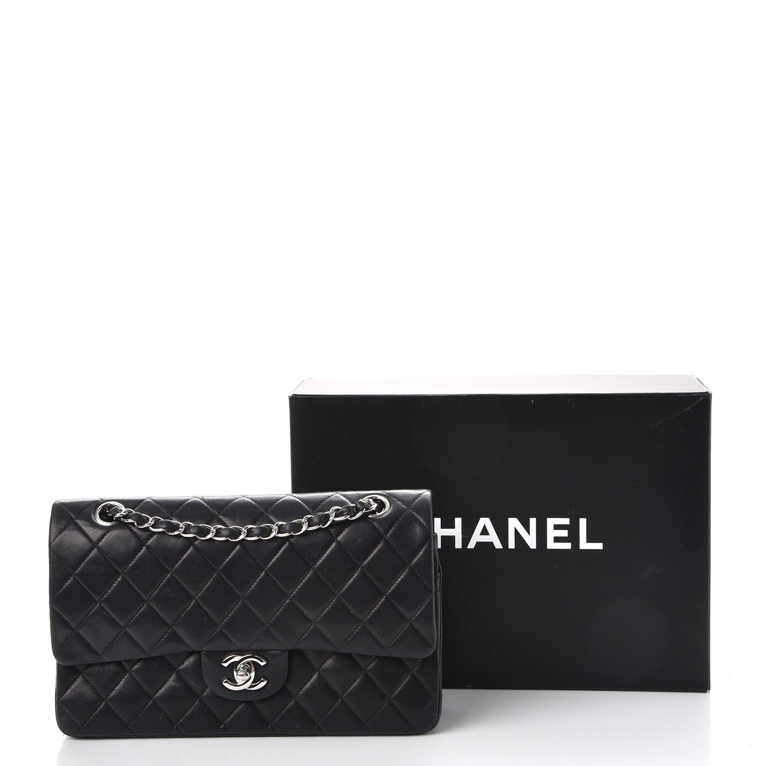 Chanel Lambskin Quilted Small Double Flap Black 14 of 14