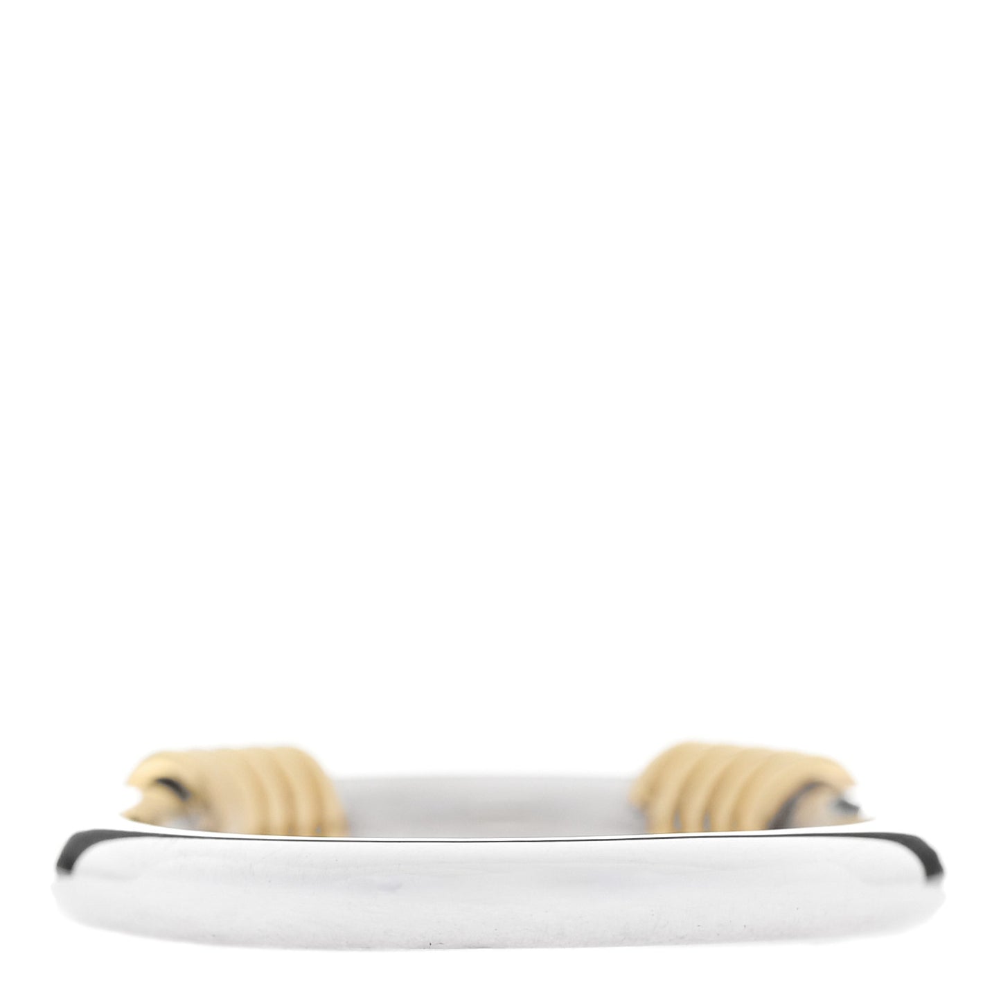 Sterling Silver 18K Yellow Gold Coil Band Ring 49 4.75