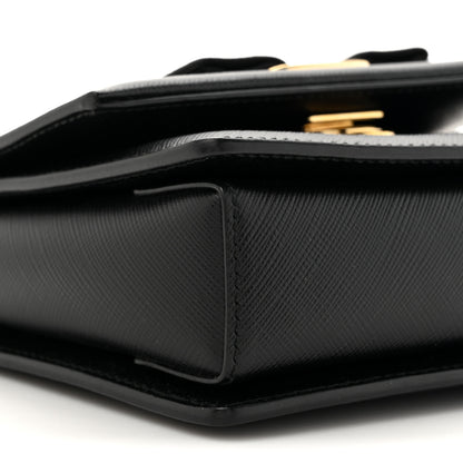 Salvatore Ferragamo Printed Calfskin Mini Ginny Shoulder Bag Black 9 of 9