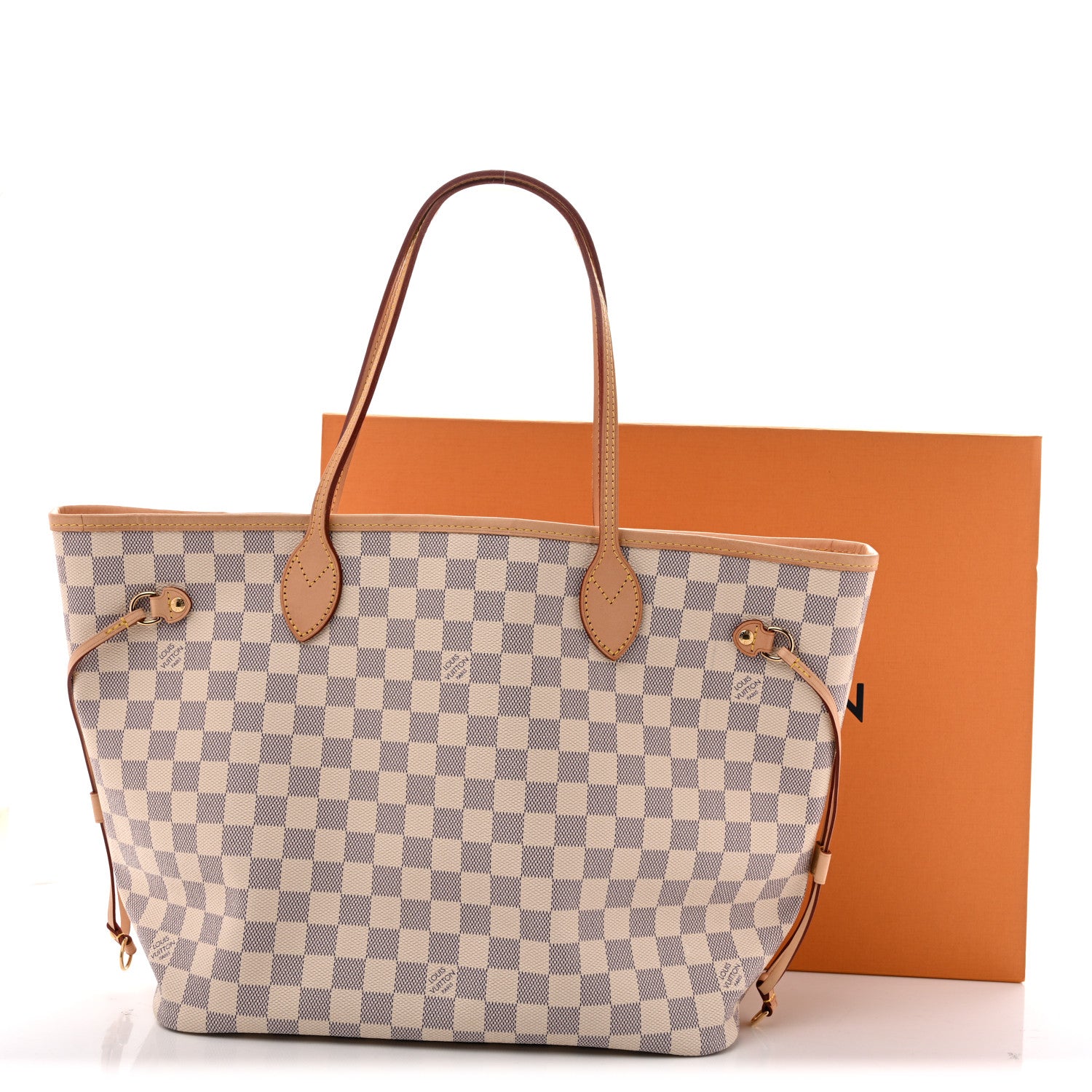 Louis Vuitton Damier Azur Neo Neverfull MM Rose Ballerine 12 of 12