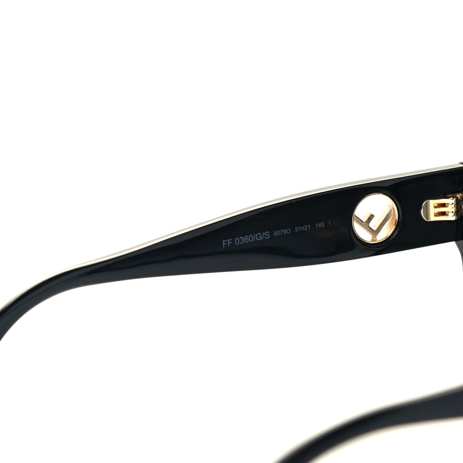 Fendi Acetate F is Fendi Cat Eye Sunglasses FF 0360/G/S Black 5 of 6