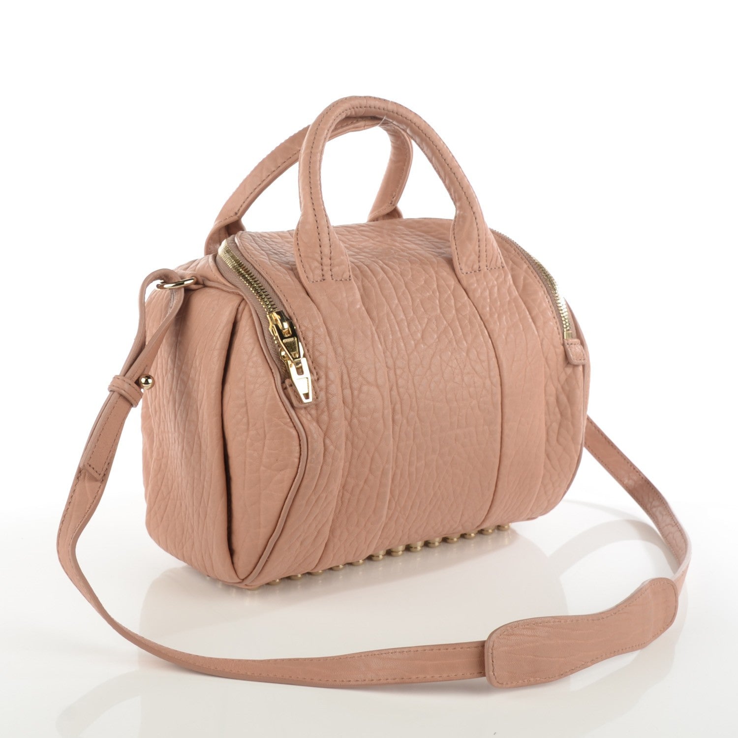 Alexander Wang Pebbled Lambskin Rockie Blush Pale Gold Hardware 3 of 8